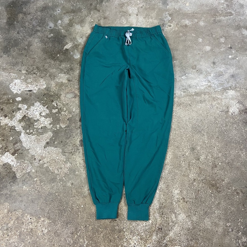 FIGS Tansen Scrub Pants Men's Size Medium Teal Tapered Leg Medical Joggers